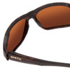 Close Up View of Smith Deckboss Sunglasses Matte Tortoise Brown Gold/CP Glass Polarize Brown 63mm