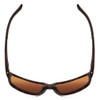 Top View of Smith Emerge Unisex Sunglasses Matte Tortoise Havana Gold/CP Polarize Brown 60mm