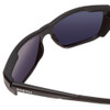 Close Up View of Smith Longfin Unisex Wrap Sunglasses Matte Black/ChromaPop Polarized Black 59 mm