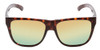 Front View of Smith Lowdown 2 Sunglasses in Tortoise/CP Polarized Opal Blue Green Mirror 55 mm