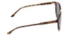 Side View of Smith Questa Ladies Round Sunglasses Vintage Tortoise Brown/Polarized Gray 50 mm