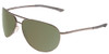 Profile View of Smith Serpico Slim 2 Pilot Sunglasses Gun Metal w/CP Polarized Gray Green 65mm