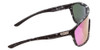 Side View of Smith Boomtown.5-Rimless Sunglasses Black Marble/CP Polarized Violet Mirror 99mm