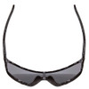 Top View of Smith Boomtown.5-Rimless Sunglasses Black Marble/CP Polarized Violet Mirror 99mm