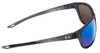 Side View of Under Armour Undeniable Designer Sunglasses in Grey/Green Mirror Polarized 61 mm