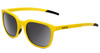 Profile View of Bolle Talent Lady Classic Polarized Sunglasses Matte Chartreuse Yellow/Grey 51mm