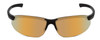 Front View of Smith Parallel Max 2 Sunglasses Black/Polarize Gold Mirror&Ignitor Rose Red 71mm