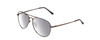 Profile View of Coyote Classic II Pilot Polarized Sunglasses Gun Metal Grey/Silver Mirror 55mm