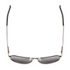 Top View of Coyote Classic II Pilot Polarized Sunglasses Gun Metal Grey/Silver Mirror 55mm