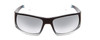 Front View of Coyote Dorado Unisex Polarized Sunglasses in Black Clear Grey/Silver Mirror 63mm