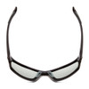 Top View of Coyote FP-04 Mens Full Rim Designer Polarized Sunglasses in Gloss Black/G15 62mm