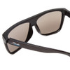 Close Up View of Coyote FP-27 Mens Square Polarized Sunglasses Matte Black Grey/Blue Mirror 60 mm