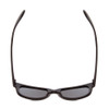 Top View of Coyote FP-35 Mens Square Designer Polarized Sunglasses in Matte Black & G15 50mm