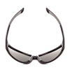 Top View of Coyote FP-69 Mens Designer Polarized Sunglasses in Black Grey/Silver Mirror 65mm