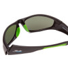 Close Up View of Coyote FP-69 Mens Full Rim Designer Polarized Sunglasses in Matte Black/G15 65mm