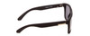 Side View of Coyote Marco Unisex Square Designer Polarized Sunglasses Matte Black & Grey 53mm