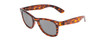 Profile View of Coyote Nomad Unisex Full Rim Designer Polarized Sunglasses in Tortoise/G15 49 mm