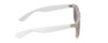 Side View of Coyote P-23 Unisex Square Polarize Sunglasses Crystal Clear Grey/Red Mirror 51mm