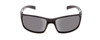 Front View of Coyote P-42 Mens Full Rim Designer Polarized Sunglasses in Gloss Black/Grey 62mm