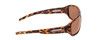 Side View of Coyote Sonoma Unisex Wrap Polarized Sunglasses in Dark Matte Tortoise/Brown 61mm