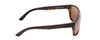 Side View of Coyote Twisted Unisex Square Polarized Sunglasses in Black Tortoise & Brown 58mm