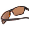 Close Up View of Coyote Twisted Unisex Square Polarized Sunglasses in Black Tortoise & Brown 58mm