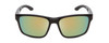 Front View of Smith Basecamp Sunglasses in Black Jade Green/CP Polarized Opal Blue Mirror 58mm