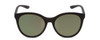 Front View of Smith Bayside Unisex Cateye Sunglasses Black/ChromaPop Polarized Gray Green 54mm