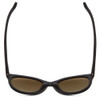 Top View of Smith Bayside Unisex Cateye Sunglasses Black/ChromaPop Polarized Gray Green 54mm