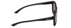 Side View of Smith Contour Unisex Square Sunglasses in Matte Black/ChromaPop Polarized 56 mm