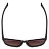 Top View of Smith Contour Unisex Square Sunglasses in Matte Black/ChromaPop Polarized 56 mm
