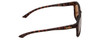 Side View of Smith Contour Unisex Square Sunglasses in Tortoise Gold/CP Polarized Brown 56 mm