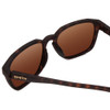 Close Up View of Smith Contour Unisex Square Sunglasses in Tortoise Gold/CP Polarized Brown 56 mm