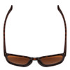 Top View of Smith Contour Unisex Square Sunglasses in Tortoise Gold/CP Polarized Brown 56 mm