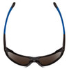 Top View of Smith Deckboss Unisex Sunglasses Matte Black/CP Glass Polarized Blue Mirror 63mm