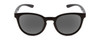 Front View of Smith Eastbank Unisex Round Designer Sunglasses Gloss Black/Polarized Gray 52 mm