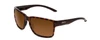 Profile View of Smith Emerge Unisex Square Sunglasses Tortoise Havana Gold/Polarized Brown 60 mm