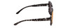 Side View of Smith Flare Ladies Sunglasses in Black Tortoise/CP Polarized Purple Mirror 57 mm