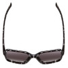 Top View of Smith Flare Ladies Sunglasses in Black Tortoise/CP Polarized Purple Mirror 57 mm