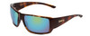 Profile View of Smith Guides Choice XL Sunglasses Tortoise/CP Glass Polarized Green Mirror 63 mm