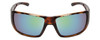 Front View of Smith Guides Choice XL Sunglasses Tortoise/CP Glass Polarized Green Mirror 63 mm