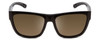 Front View of Smith Joya Ladies Square Sunglasses in Black/ChromaPop Polarized Gray Green 56mm
