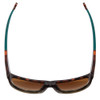Top View of Smith Joya Sunglasses Tortoise Crystal Fade/CP Polarized Opal Blue Mirror 56 mm