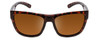 Front View of Smith Joya Ladies Square Sunglasses Tortoise Havana Gold/CP Polarized Brown 56mm