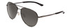Profile View of Smith Layback Pilot Sunglasses Gun Metal Silver/Polarized Platinum Mirror 60mm