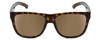 Front View of Smith Lowdown 2 Sunglass Vintage Tortoise Brown Gold/CP Polarize Gray Green 55mm