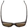 Top View of Smith Lowdown 2 Sunglass Vintage Tortoise Brown Gold/CP Polarize Gray Green 55mm