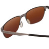 Close Up View of Smith Lowdown Metal Sunglasses Brushed Gun/CP Polarized Bronze Mirror Gold 54 mm