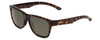 Profile View of Smith Lowdown Slim 2 Sunglasses in Tortoise Brown Gold/Polarized Gray Green 53mm