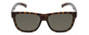 Front View of Smith Lowdown Slim 2 Sunglasses in Tortoise Brown Gold/Polarized Gray Green 53mm